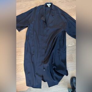 Cos Elegant Black Button Down Shirt Dress